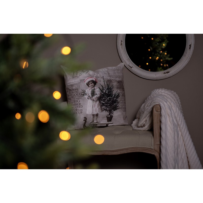 Clayre & Eef KT060.158W Plaid 180x200 Cm Wit Polyester Deken