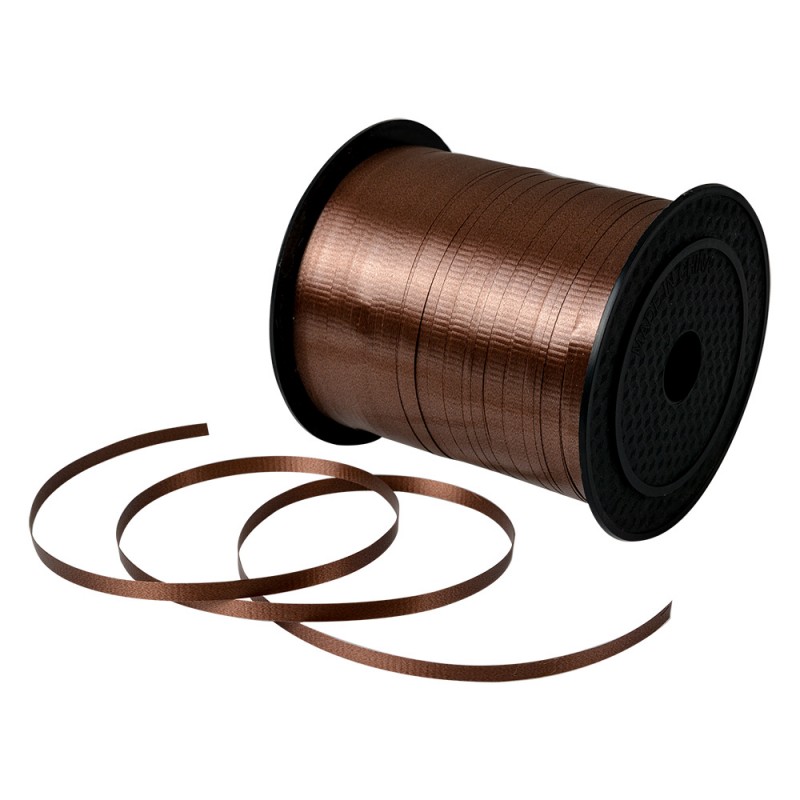clayre & eef LI0146 Decoratie Lint 228 m Bruin Kunststof