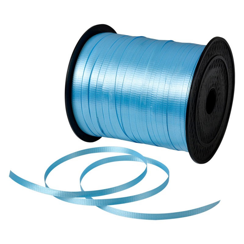 clayre & eef LI0147 Decoratie Lint 228 m Blauw Kunststof