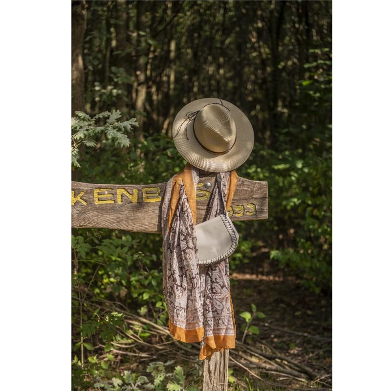 Clayre & Eef MLBAG0071 Handtas Dames 20x6x16 Cm Grijs Kunstleer Rechthoek Tas