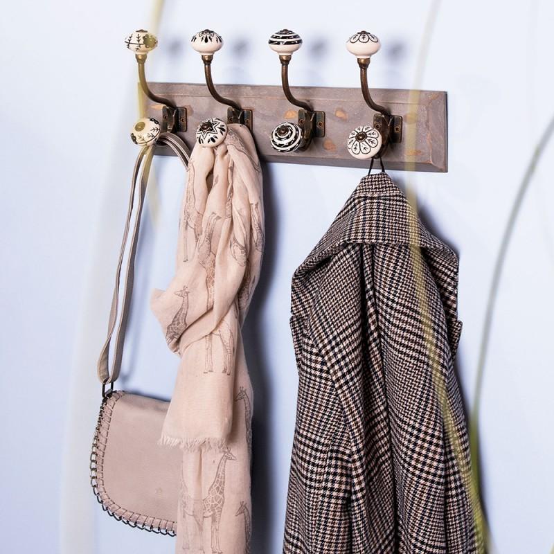 Clayre & Eef MLBAG0071 Handtas Dames 20x6x16 Cm Grijs Kunstleer Rechthoek Tas