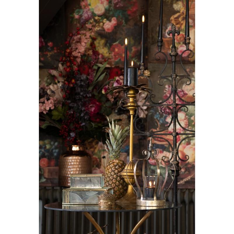 Clayre & Eef MLJB0089 Sieradendoos 9x9x7 Cm Goudkleurig Kunststof Juwelendoos