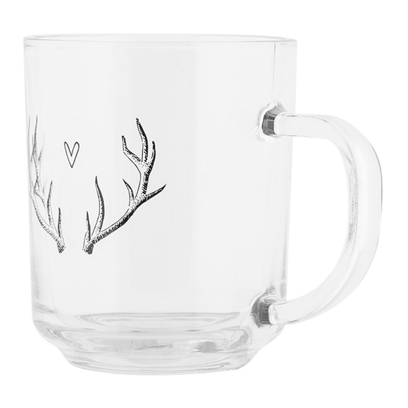 Clayre & Eef NWVGL0003 Theeglas 200 Ml Transparant Glas Gewei