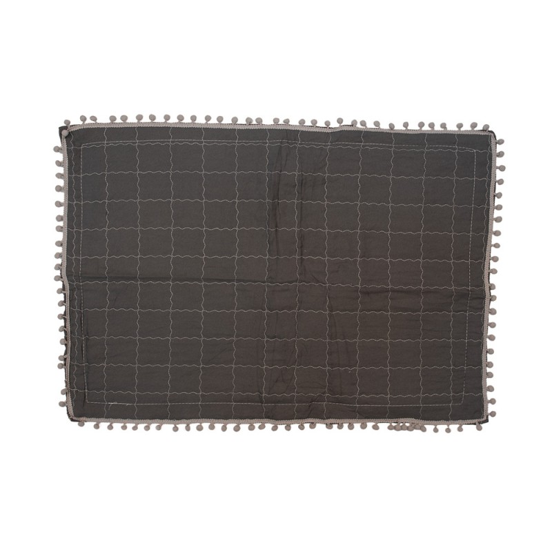 Clayre & Eef Q209.061 Bedsprei 220x240 Cm Grijs Polyester Sprei