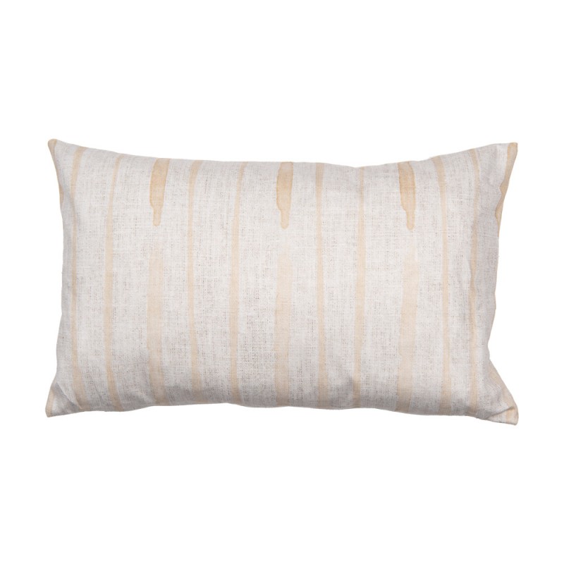 Clayre & Eef RFL36 Kussenhoes 30x50 Cm Beige Polyester Kippen