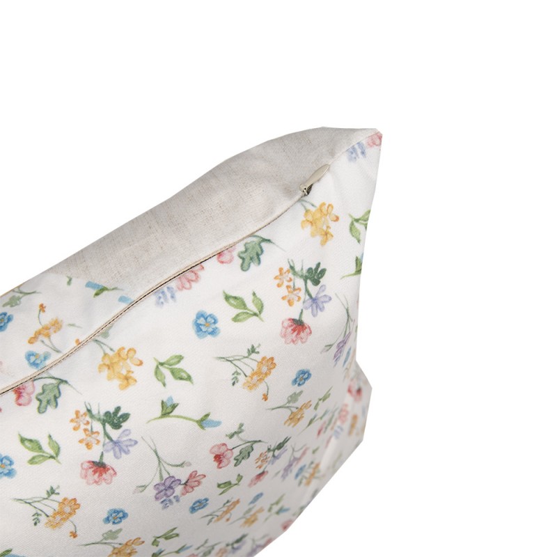 Clayre & Eef RUB23 Kussenhoes 45x45 Cm Beige Polyester Konijn Sierkussenhoes