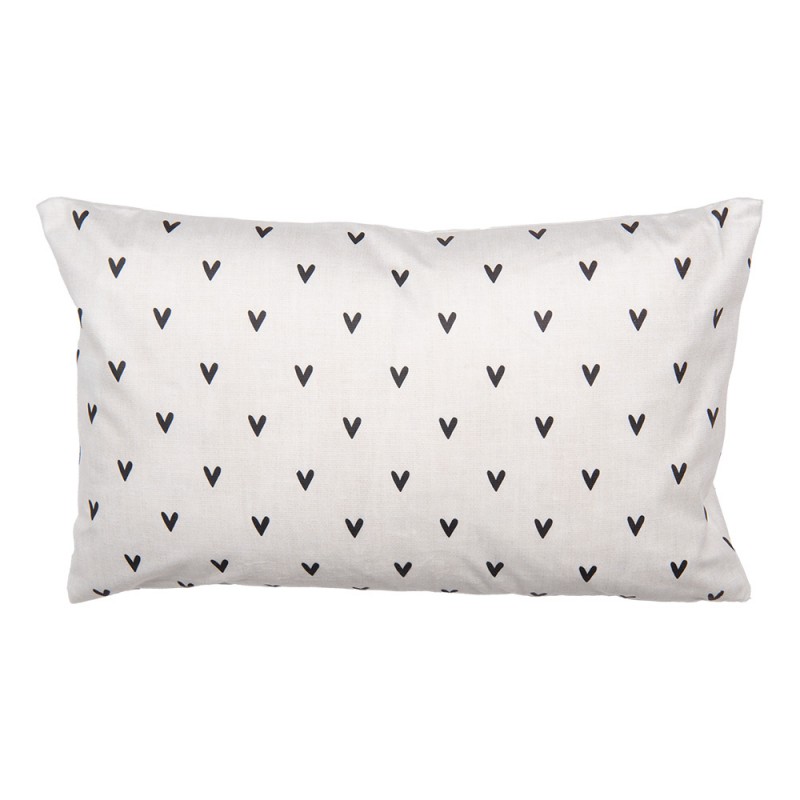 Clayre & Eef RUB36 Kussenhoes 30x50 Cm Beige Polyester Konijn