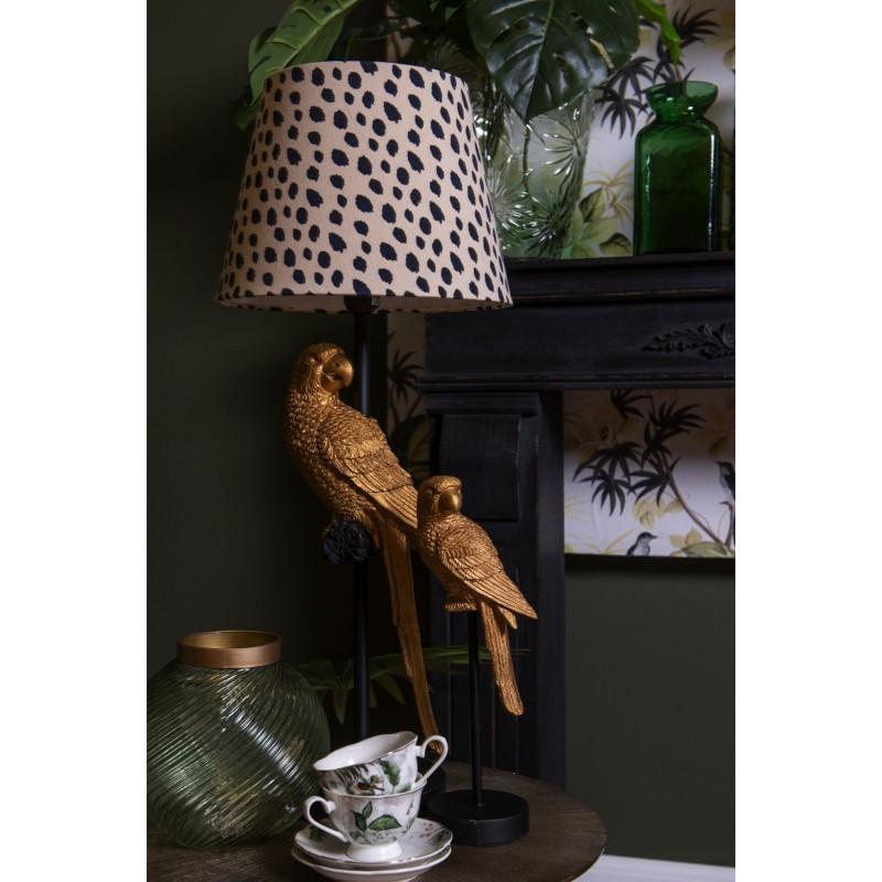 Clayre & Eef TRBKS Kop En Schotel 220 Ml Wit Groen Porselein Vogels Servies