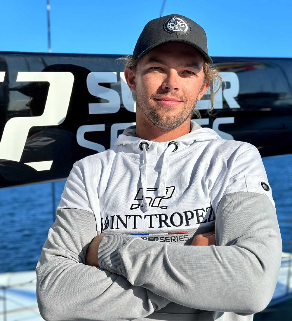 Code Zero 52 Super Series Hoodie Heren Saint-Tropez Color-Blocked Grijs XXL