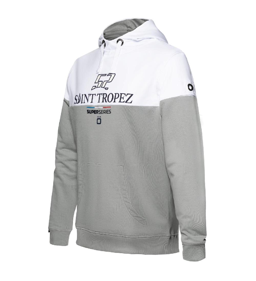 Code Zero 52 Super Series Hoodie Heren Saint-Tropez Color-Blocked Grijs XXL