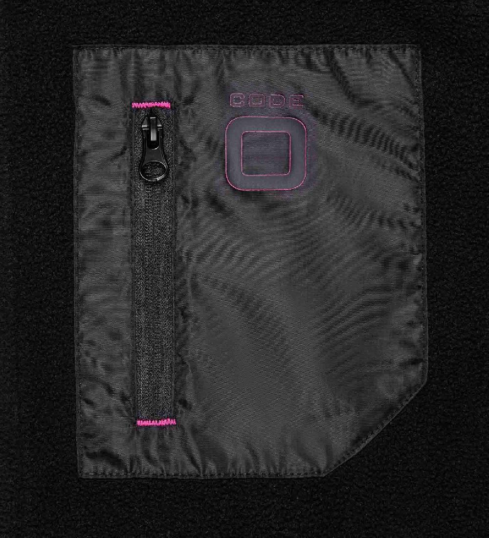 Code Zero CODE-ZERO Fleecejas Dames Crewline Zwart S