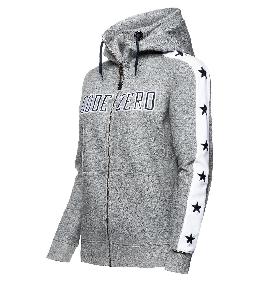 Code Zero CODE-ZERO Hoodie Met Rits Dames Stars Grijs M