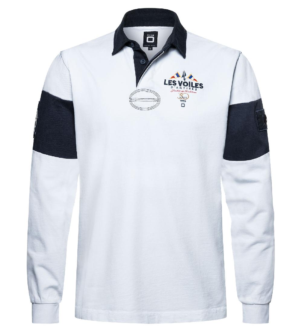 code zero Les Voiles d'Antibes Rugby Polo Wit S