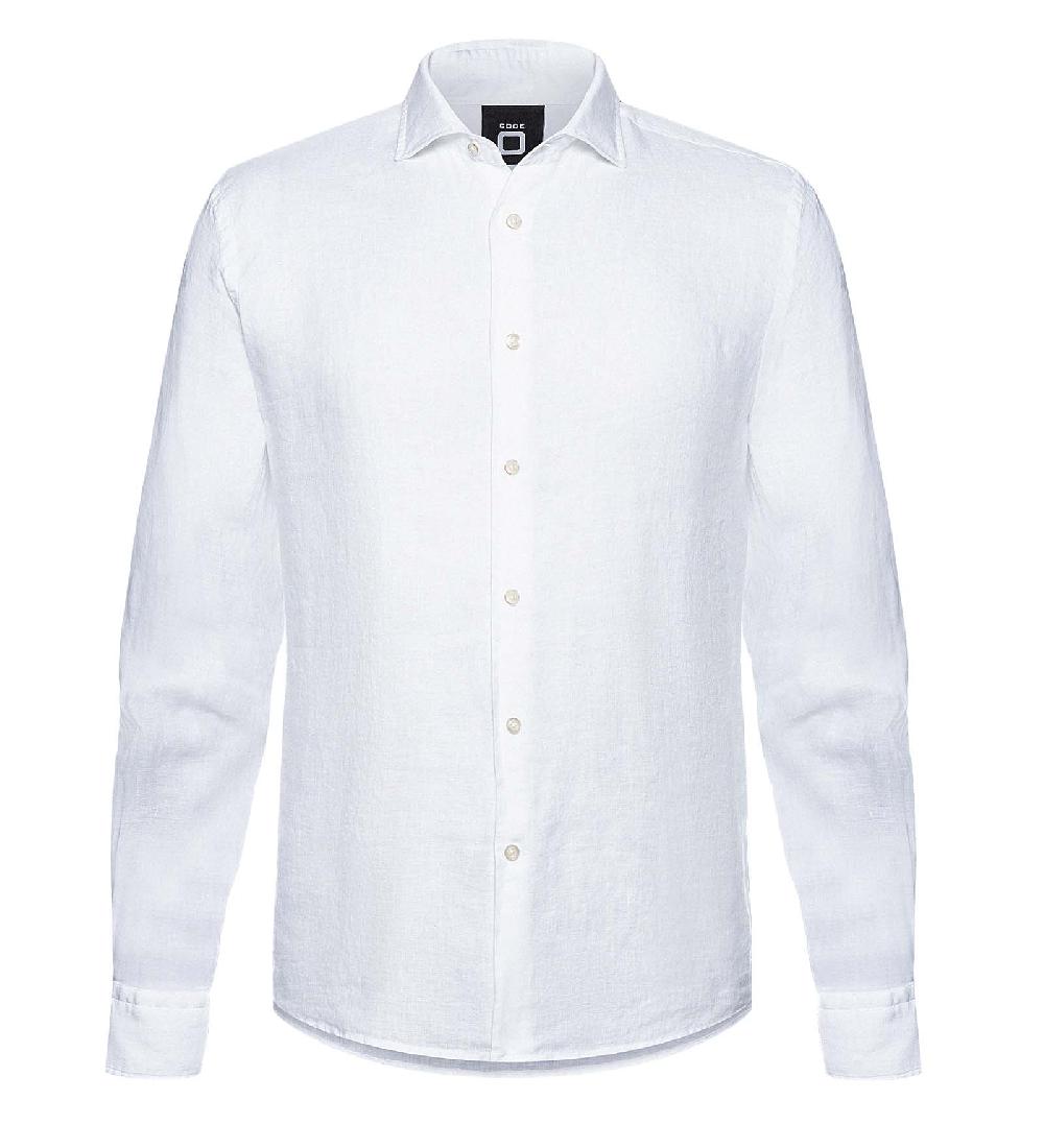 Code Zero CODE-ZERO Linnen Overhemd Heren Amalfi Wit S