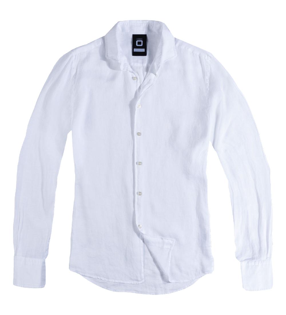 code zero CODE-ZERO Linnen Overhemd Heren Amalfi Wit S