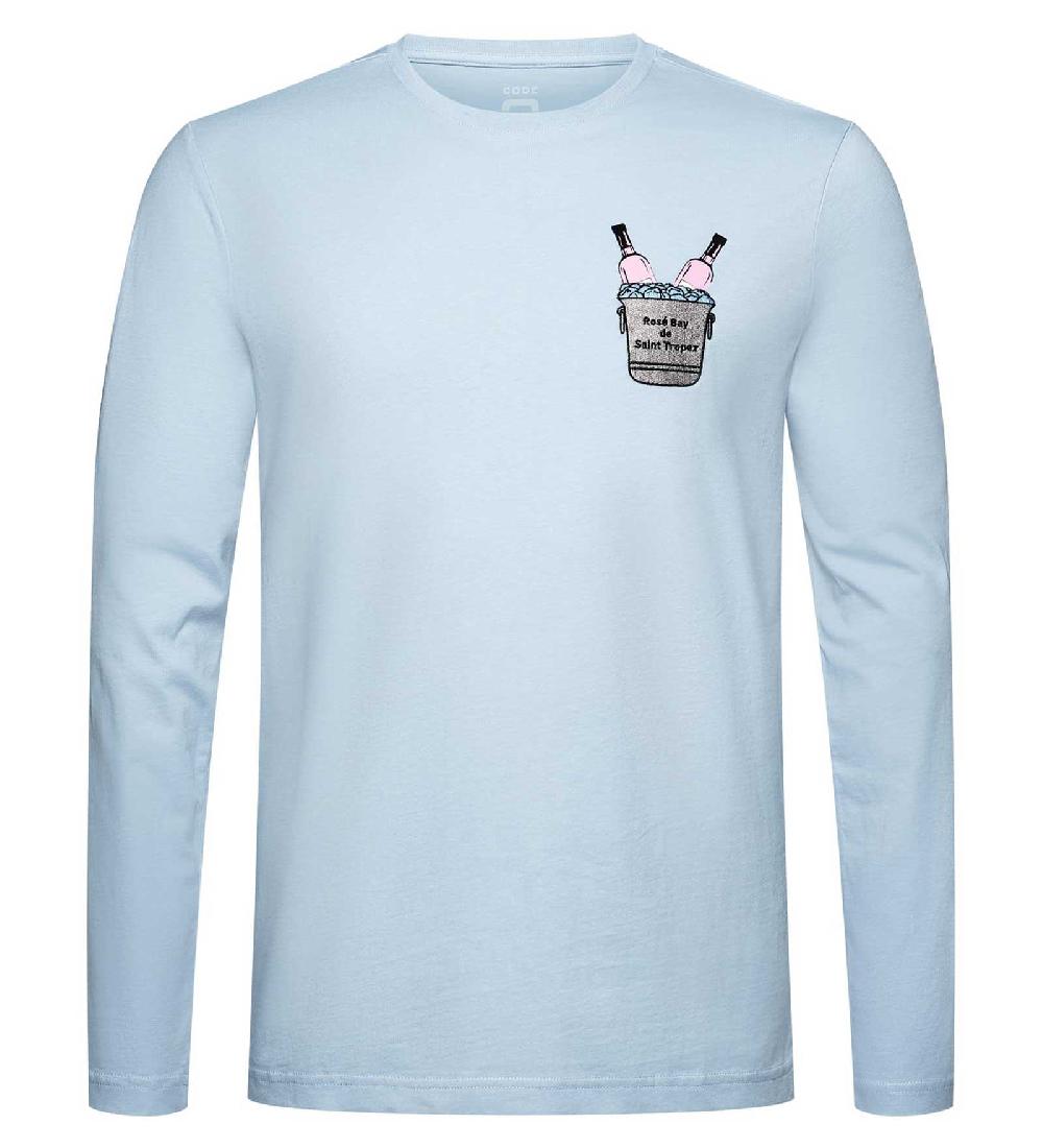 code zero CODE-ZERO Longsleeve Heren Rosé all Day Blauw M