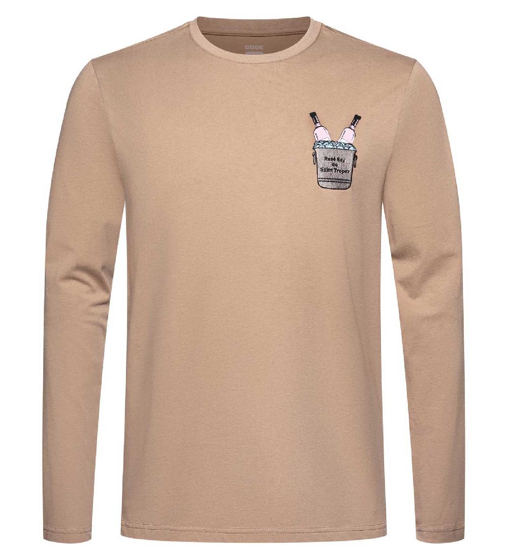 code zero CODE-ZERO Longsleeve Heren Rosé all Day Bruin L