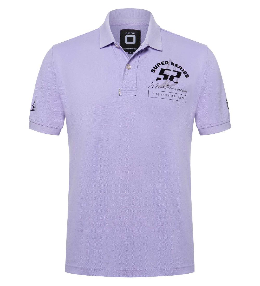 code zero Puerto Portals Polo Heren Paars M
