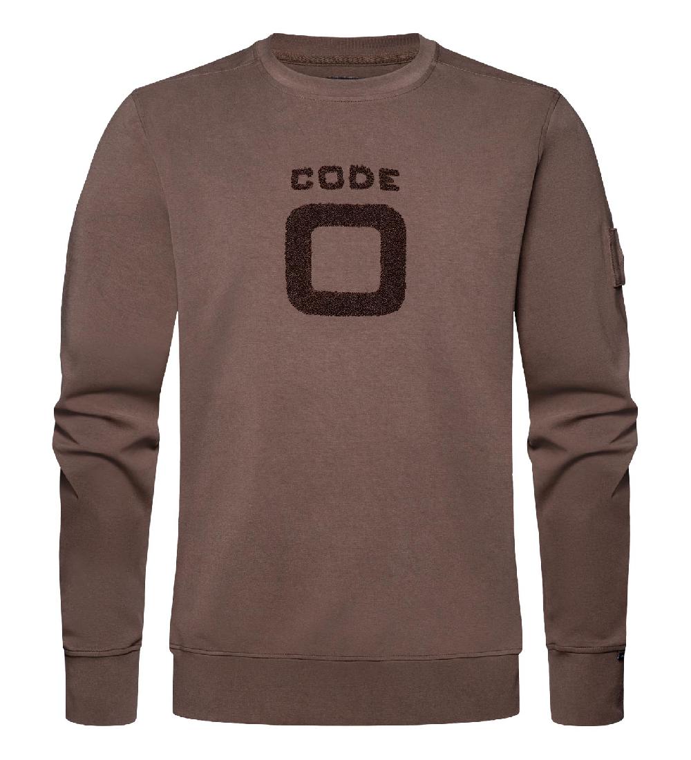 code zero CODE-ZERO Sweatshirt Heren Gunwale Bruin M
