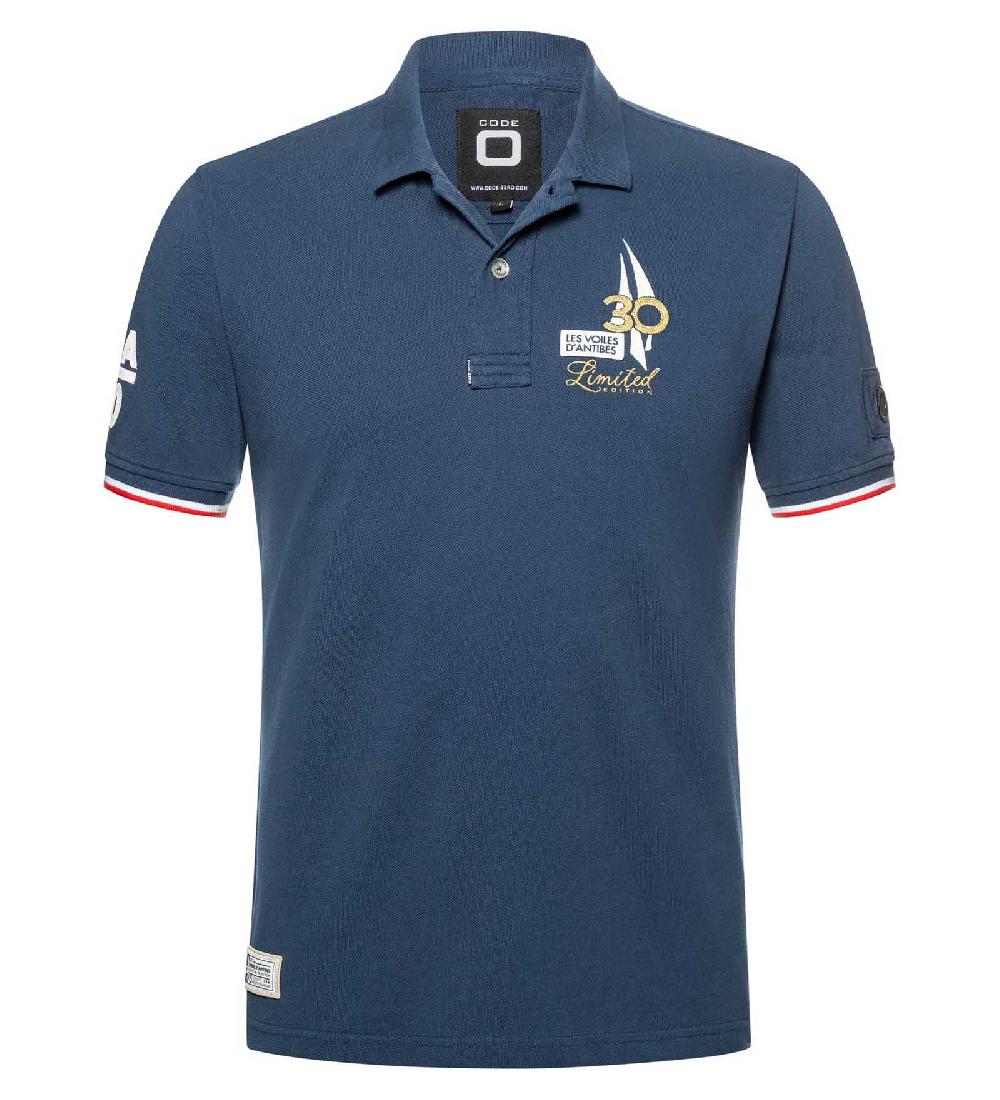 code zero Les Voiles d'Antibes Polo Heren Limited Edition Marine M