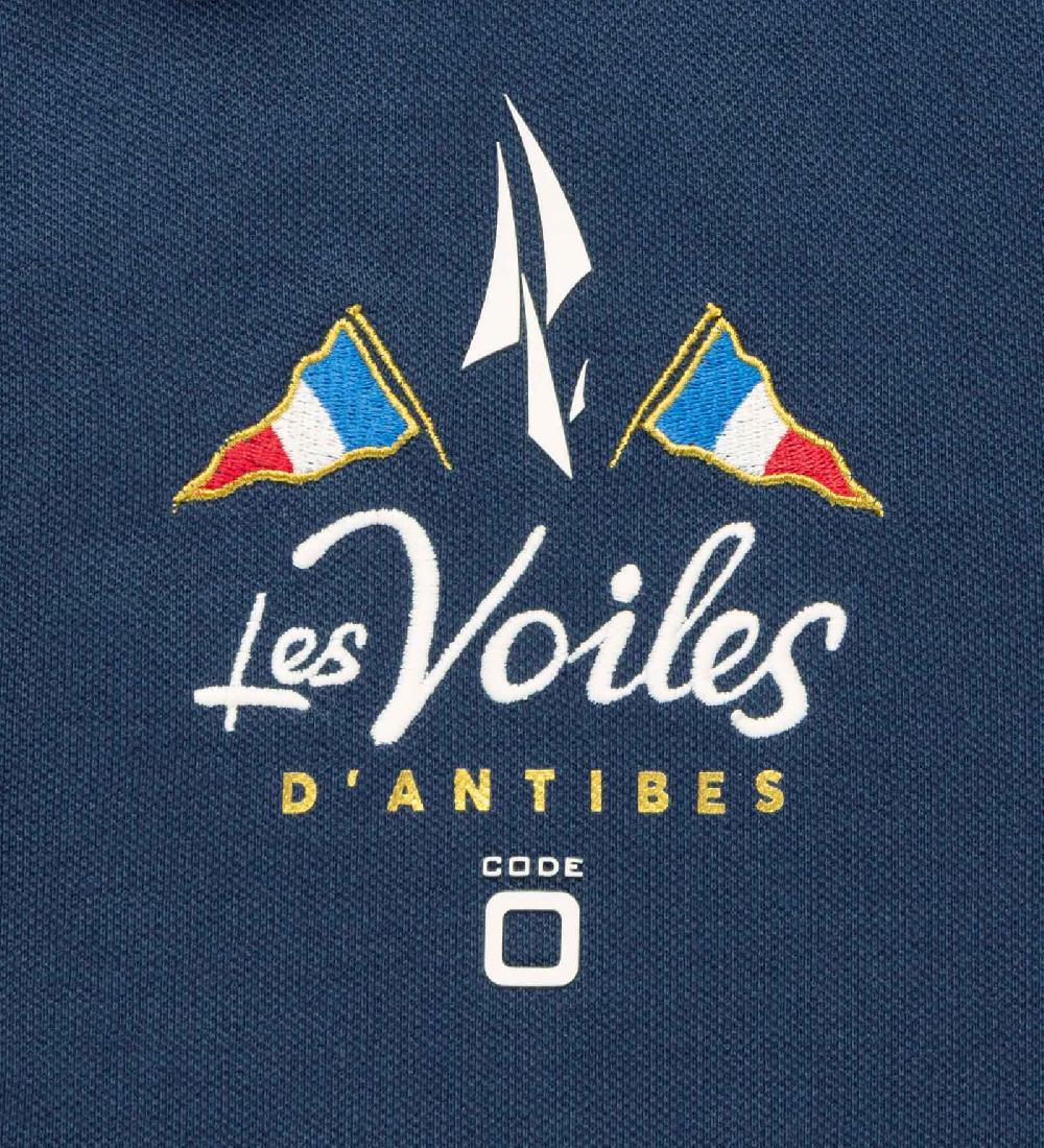 Code Zero Les Voiles D'Antibes Polo Jurk Les Voiles Marine S