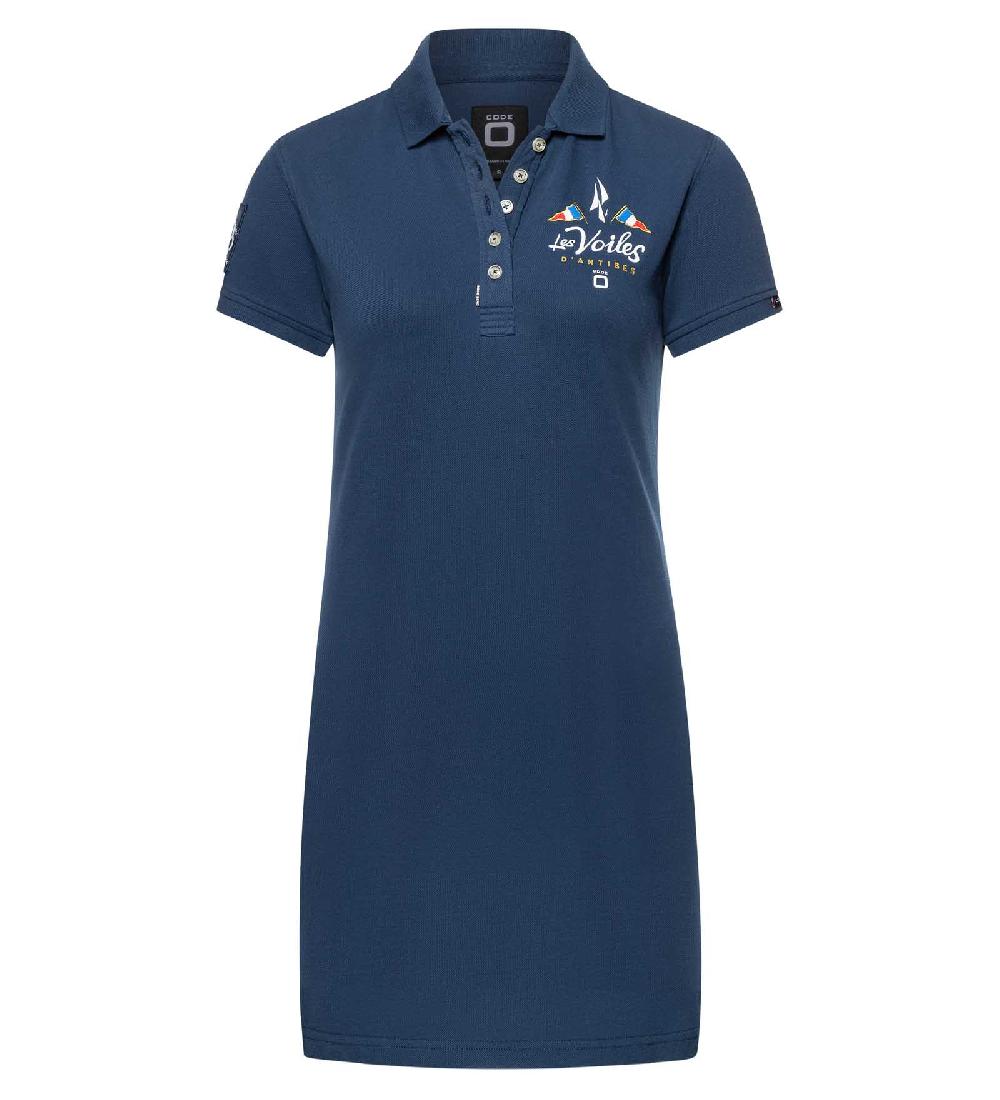 code zero Les Voiles d'Antibes Polo Jurk Les Voiles Marine S