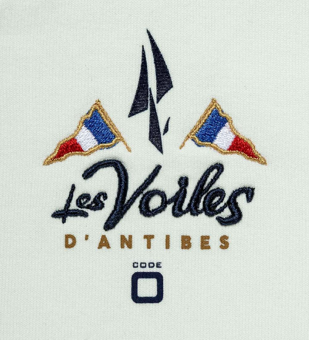 Code Zero Les Voiles D'Antibes Short-Zip Sweatshirt Dames Prestigieux Turkoois S