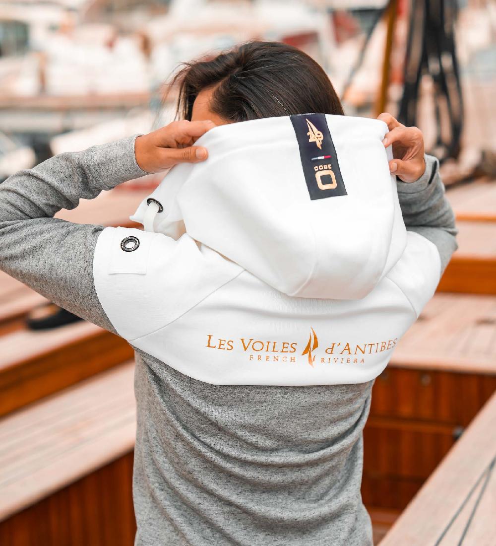 Code Zero Les Voiles D'Antibes Sweatvest Dames Grijs S