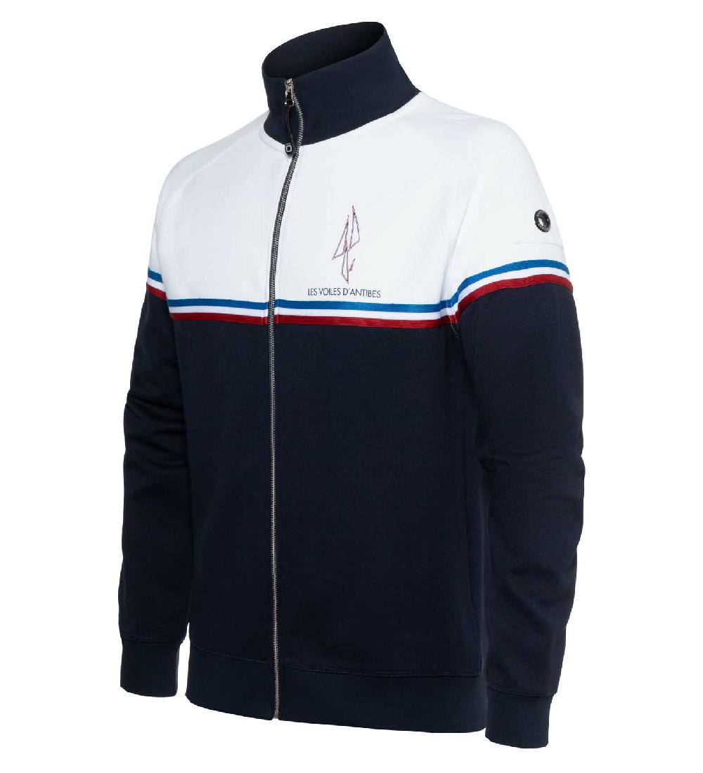 Code Zero Les Voiles D'Antibes Sweatvest Heren Marine M