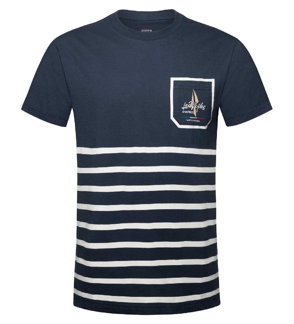 code zero Les Voiles d'Antibes T-Shirt Heren 29th Edition Wit L