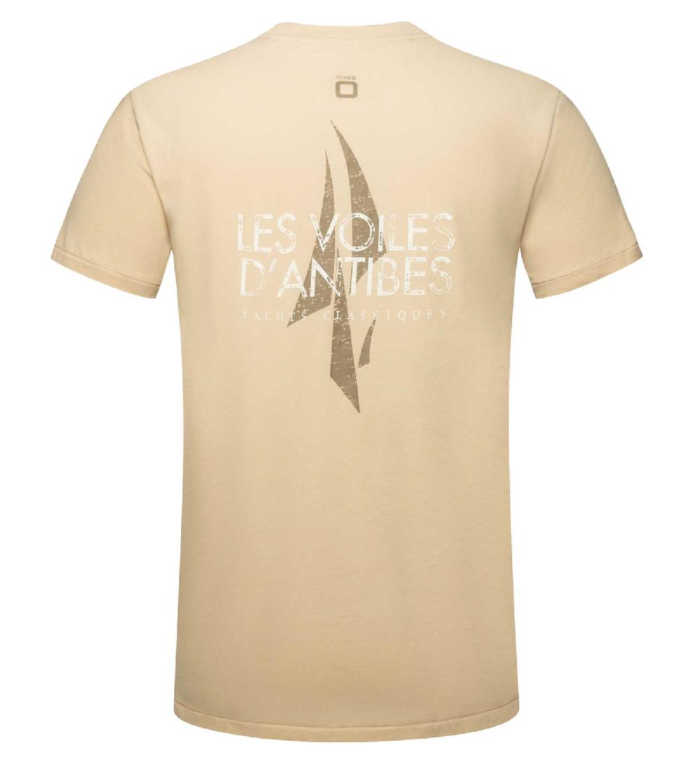 Code Zero Les Voiles D'Antibes T-Shirt Heren Washed Beige M
