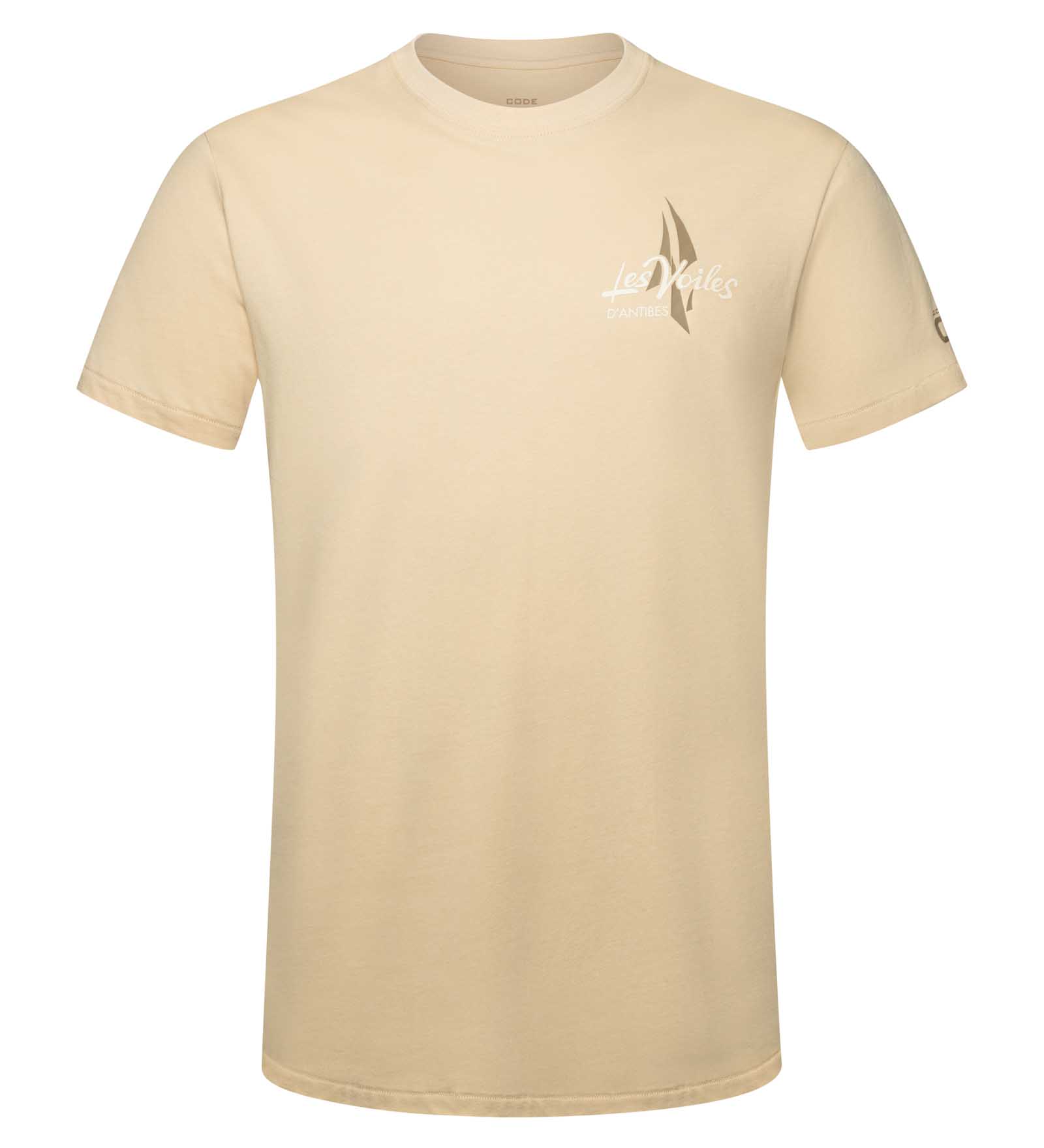 code zero Les Voiles d'Antibes T-Shirt Heren Washed Beige M