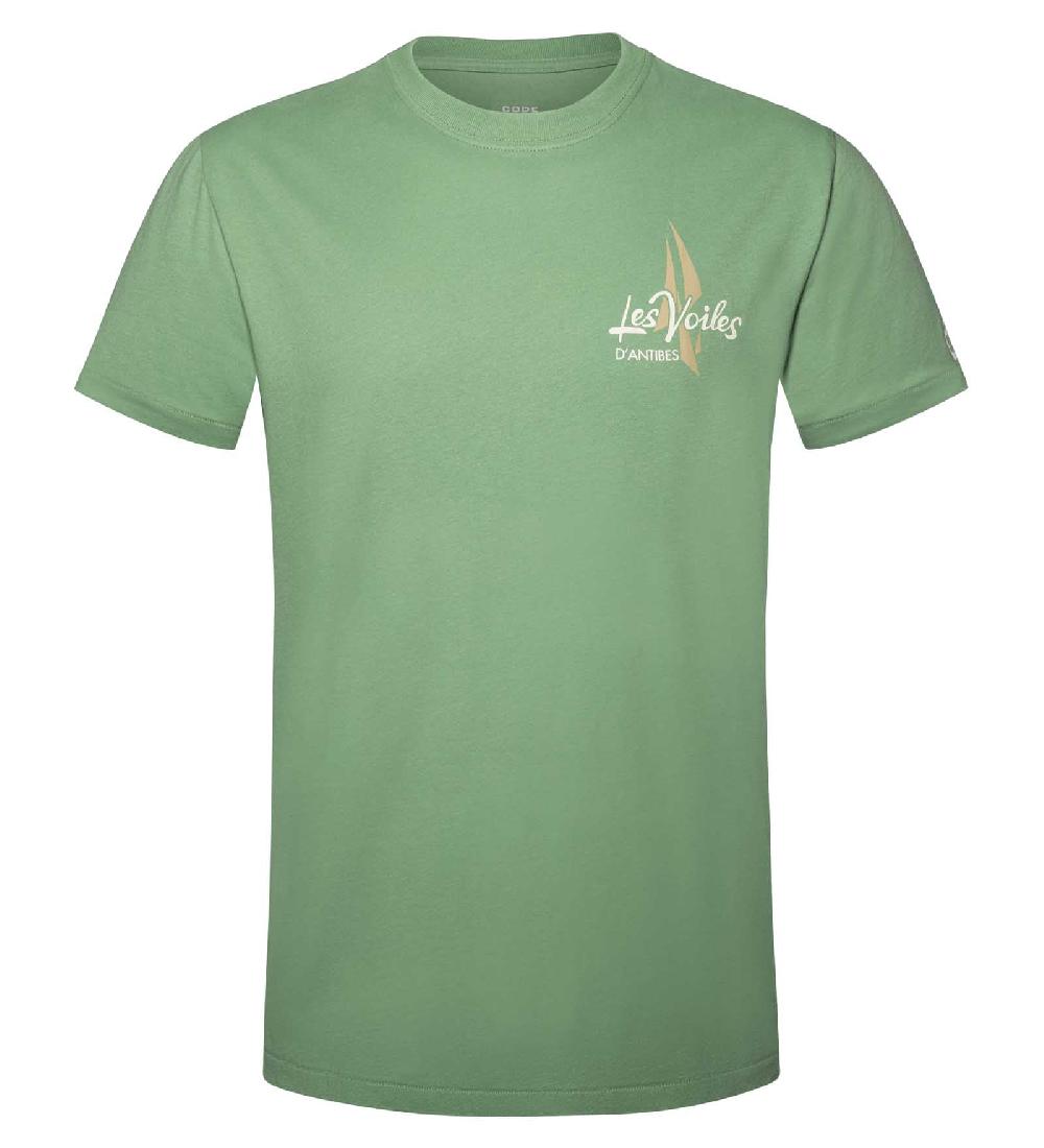 code zero Les Voiles d'Antibes T-Shirt Heren Washed Groen M