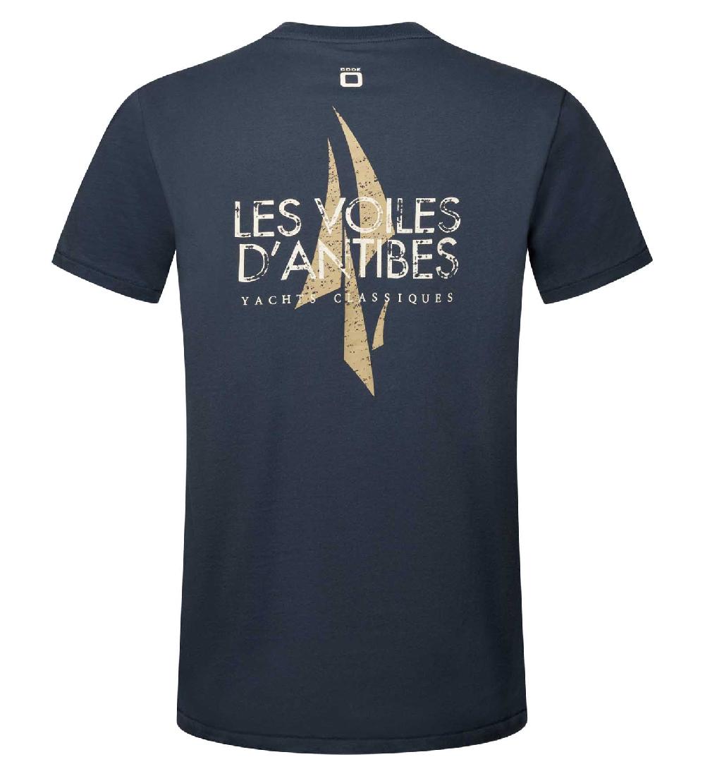 Code Zero Les Voiles D'Antibes T-Shirt Heren Washed Marine M