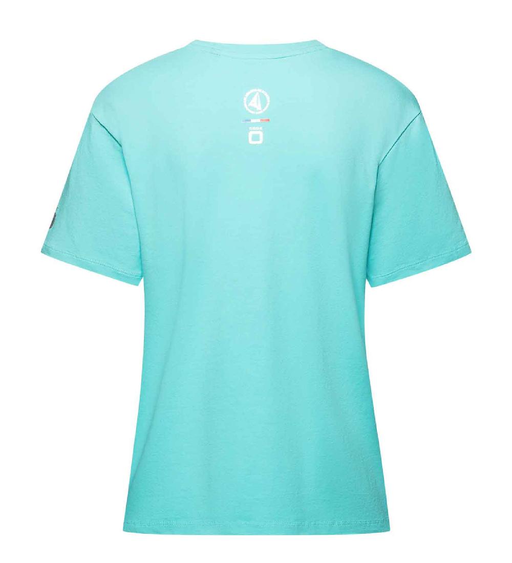 Code Zero Les Voiles De St Barth T-Shirt Dames Le Port De Gustavia Turkoois M