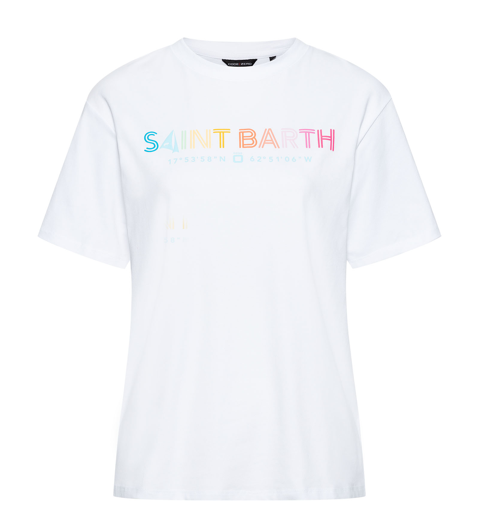 code zero Les Voiles de St Barth T-Shirt Dames Reef Wit S