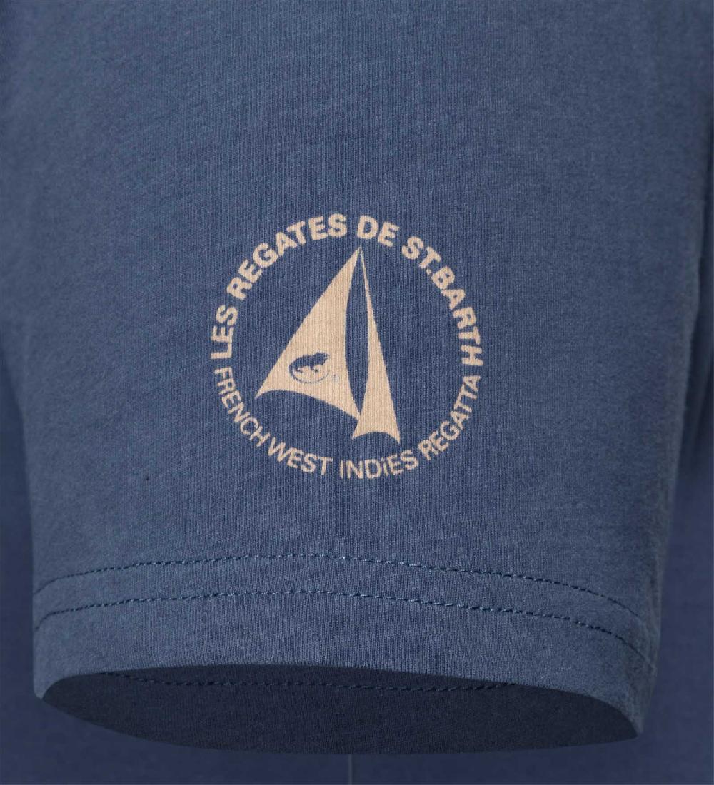 Code Zero Les Voiles De St Barth T-Shirt Heren Washed Marine M