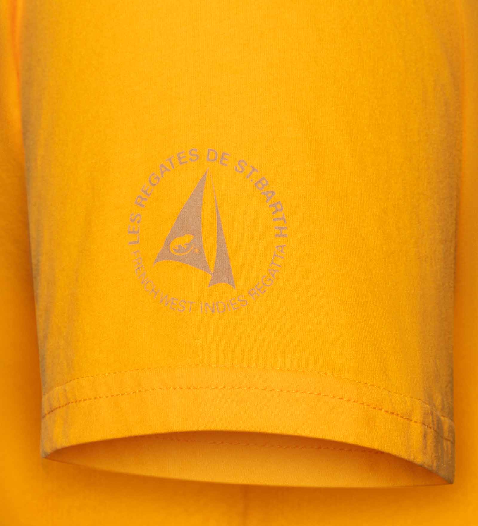 Code Zero Les Voiles De St Barth T-Shirt Heren Washed Oranje XXL