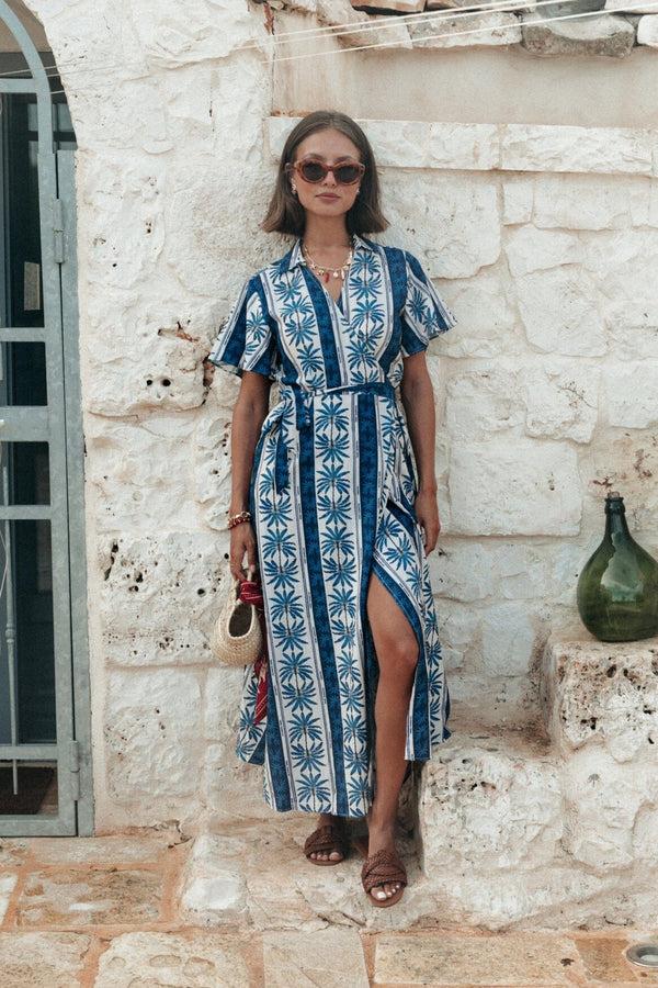 colourful rebel Ava Palm Wrap Dress