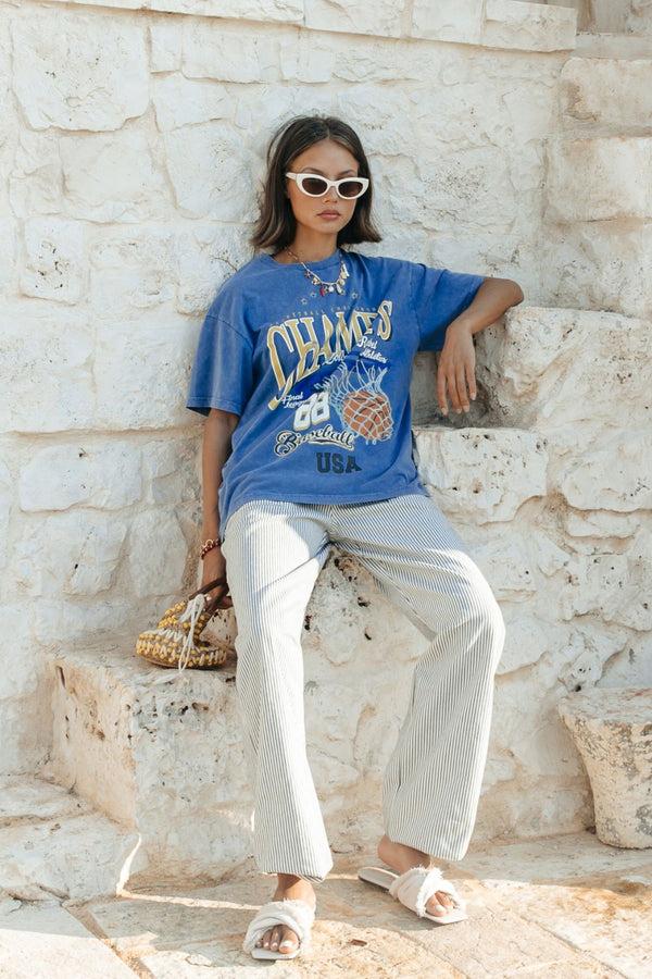 colourful rebel Champions Acid Wash T-shirt