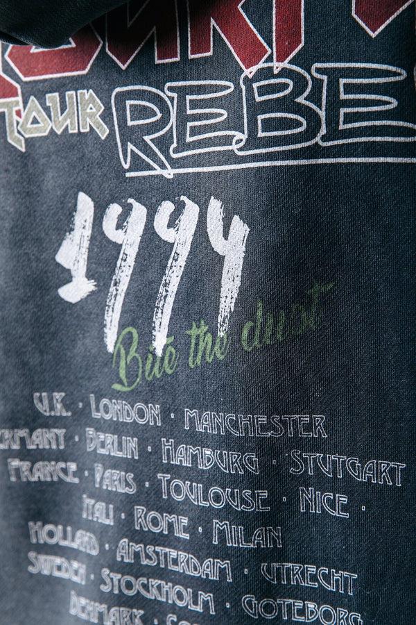 Colourful Rebel Concert Acid Wash Hoodie