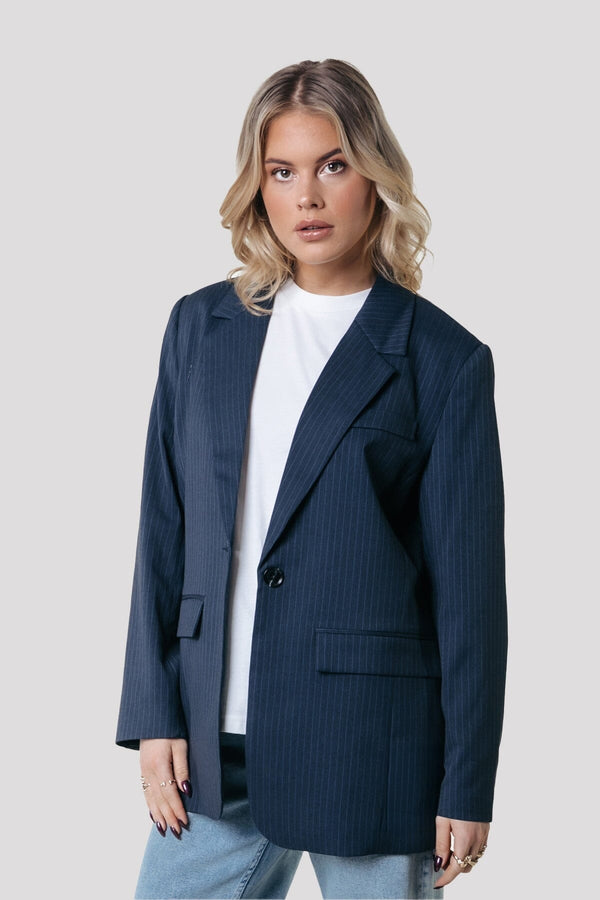 colourful rebel Gemma Pinstripe Blazer