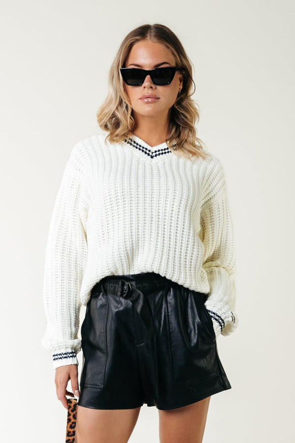 colourful rebel Jacky V-Neck Knit