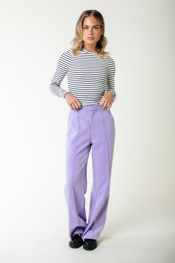Colourful Rebel Jessie Stripe Rib Top