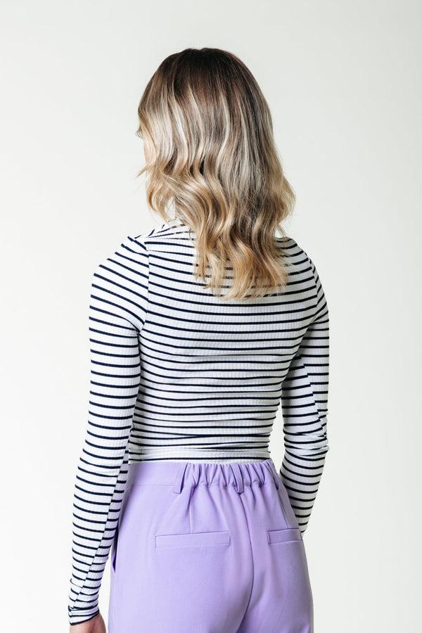 Colourful Rebel Jessie Stripe Rib Top