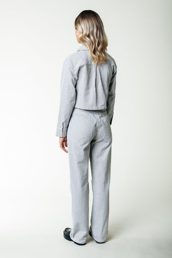 Colourful Rebel Kensi Striped Worker Pants