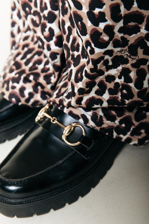 Colourful Rebel Leopard Flare Pants