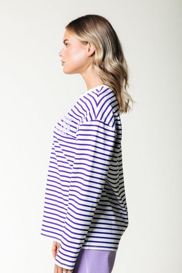 Colourful Rebel Logo Wave Stripe Longsleeve