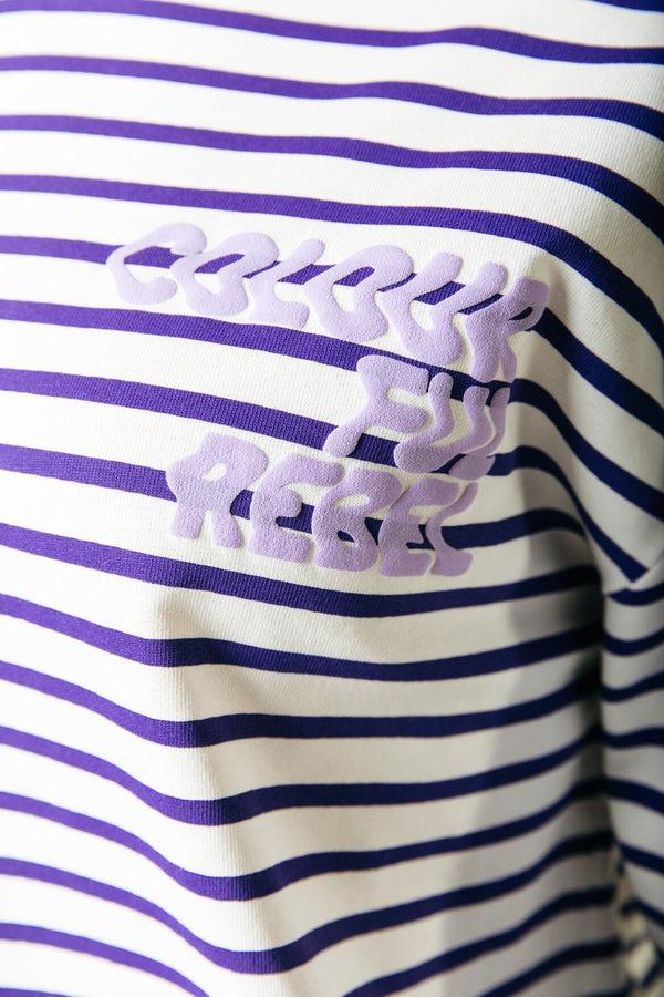 Colourful Rebel Logo Wave Stripe Longsleeve