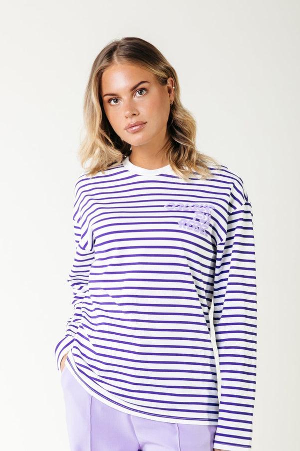 colourful rebel Logo Wave Stripe Longsleeve